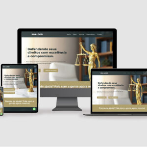 Imagem do site responsivo em computador, notebook, tablet e celular