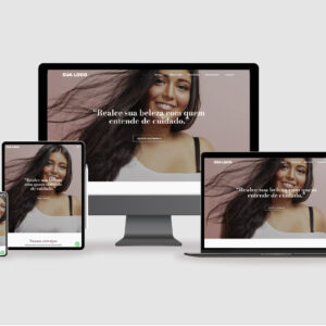 Imagem do site responsivo em computador, notebook, tablet e celular